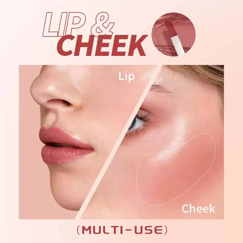 Liquid Lip Glaze Stick Makeup for Contour Cream Cute Face Vegan Natural Finish Weightless Long Wearing Smudge Proof