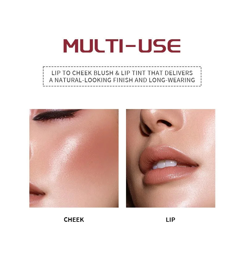 Liquid Lip Glaze Stick Makeup for Contour Cream Cute Face Vegan Natural Finish Weightless Long Wearing Smudge Proof