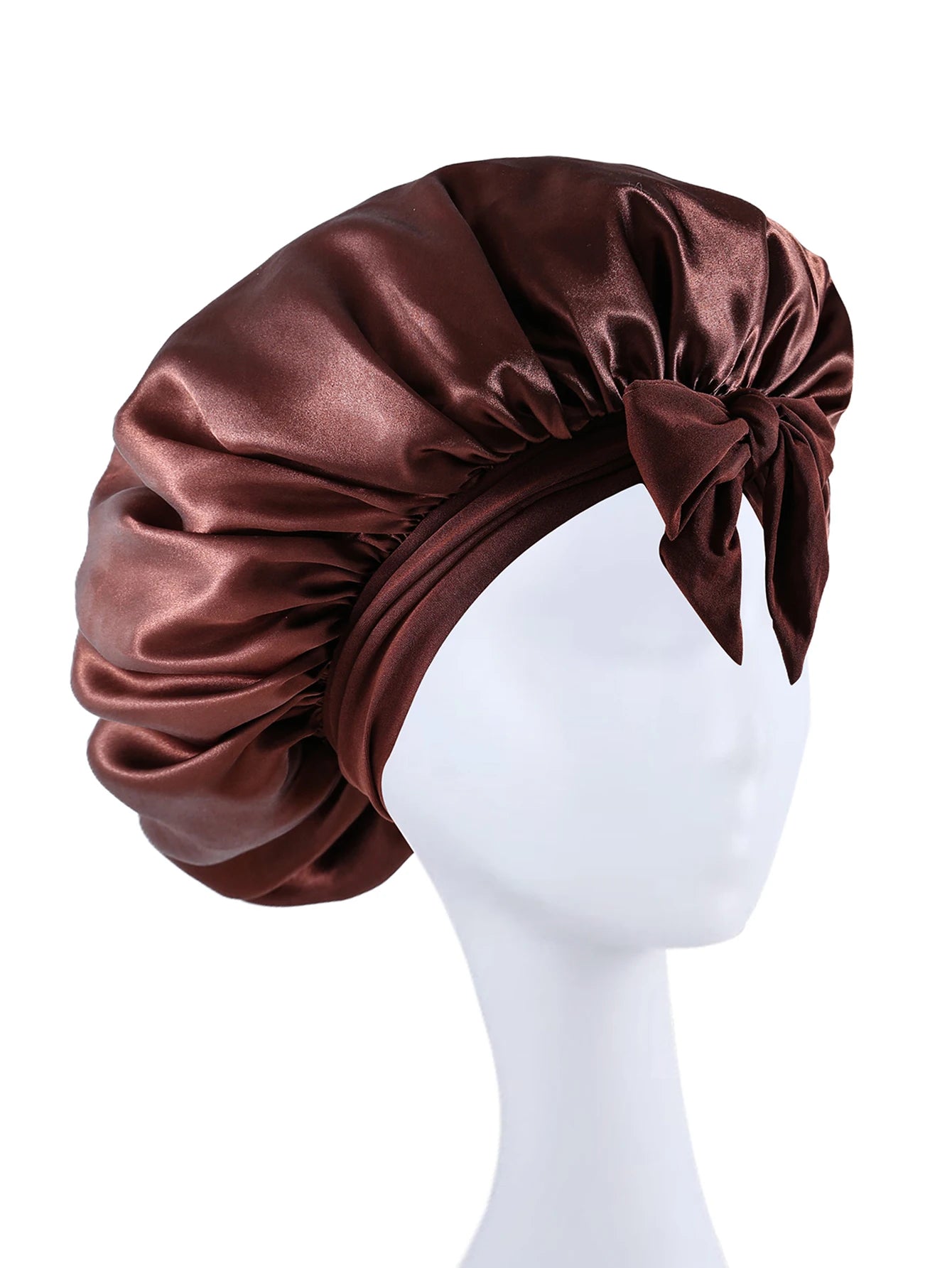 New Silk Bonnet For Sleeping Women Satin Bonnet Hair Bonnet Night Sleep Cap Scarf Wrap For Curly Hair With Tie Band For CurlyHat
