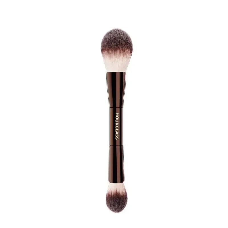 Hourglass Makeup Brush- No.18 Veil Powder Brush Soft Fiber Hair Double Head Powder Fashion Design Single Face Brush