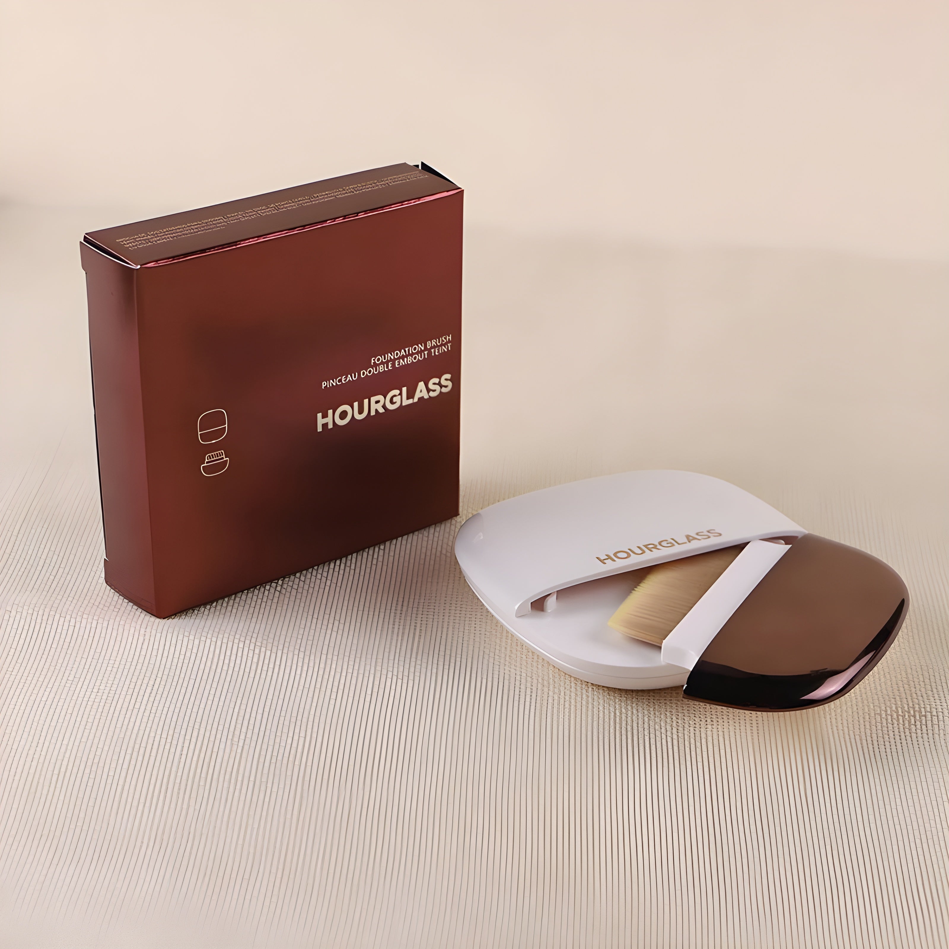 Hourglass 1020 Foundation Brush Set – Portable Fiber Makeup Brushes