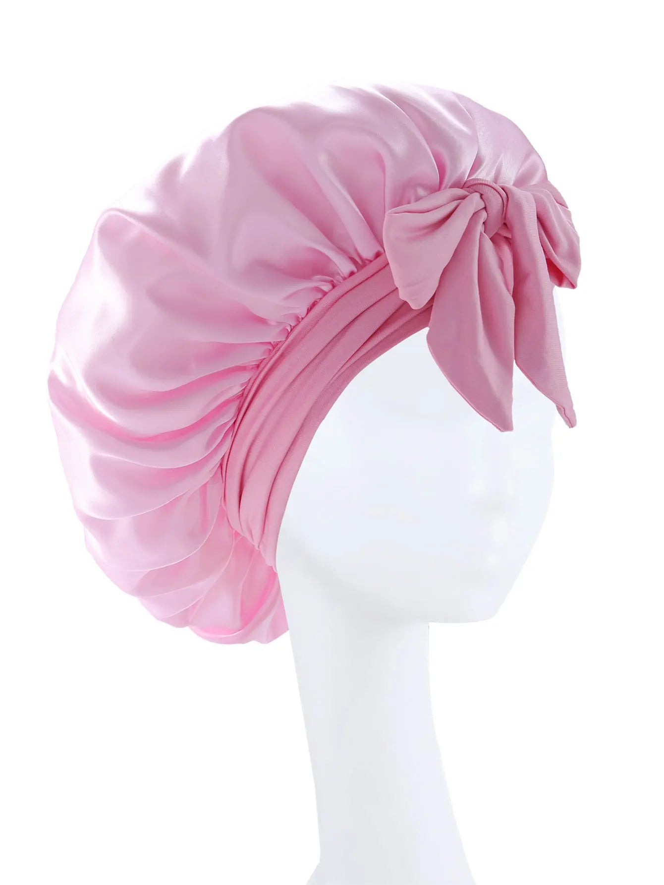 New Silk Bonnet For Sleeping Women Satin Bonnet Hair Bonnet Night Sleep Cap Scarf Wrap For Curly Hair With Tie Band For CurlyHat