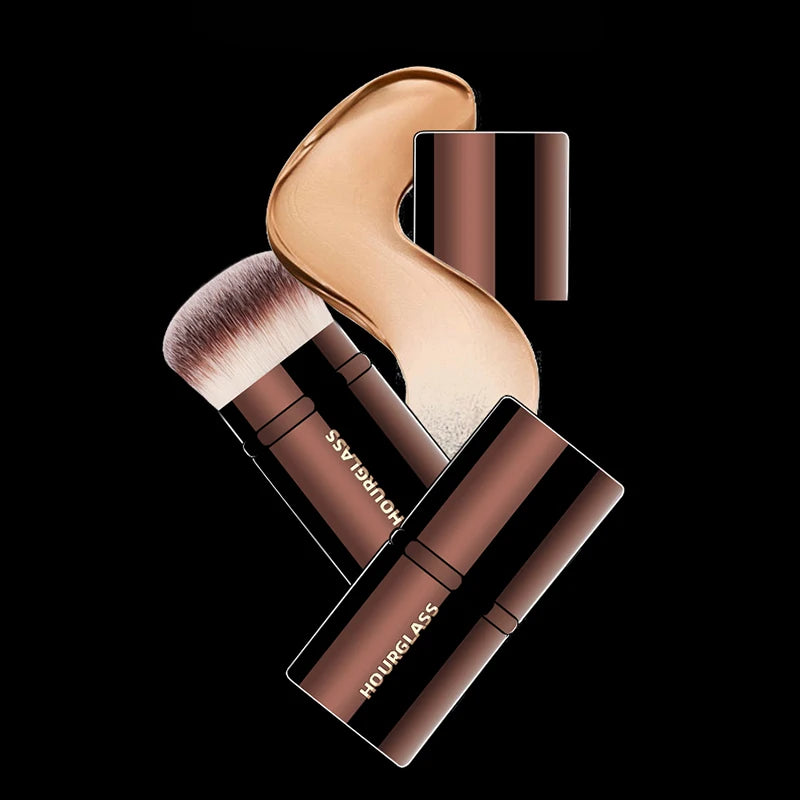 Hourglass Makeup Brush- No.22 Retractable Blush Brush Soft and Skin-friendly Fiber Hair Fashion Design Single Face Brush