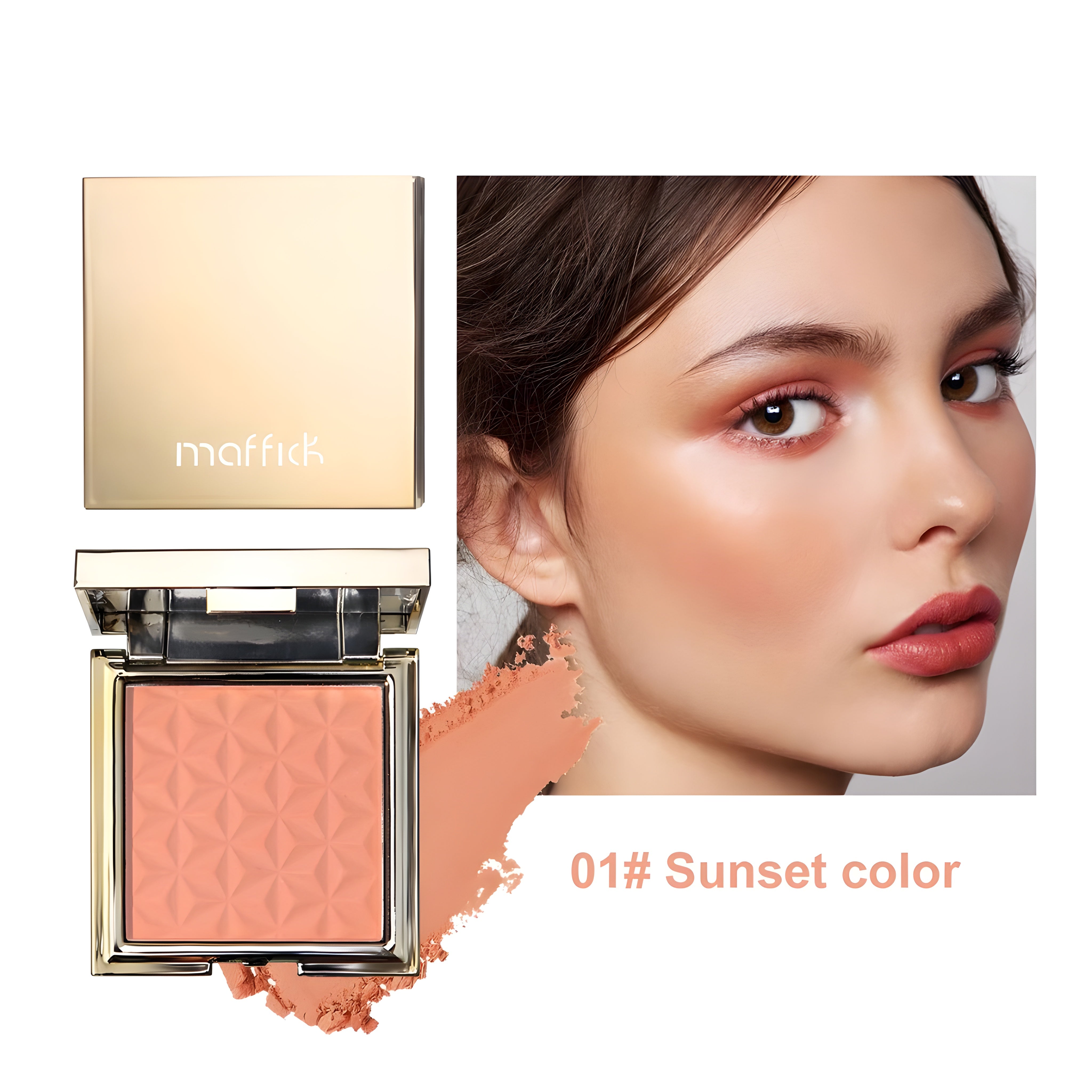 Gold Box Relief Blush – Nude & Pink Long-Lasting Makeup Powder