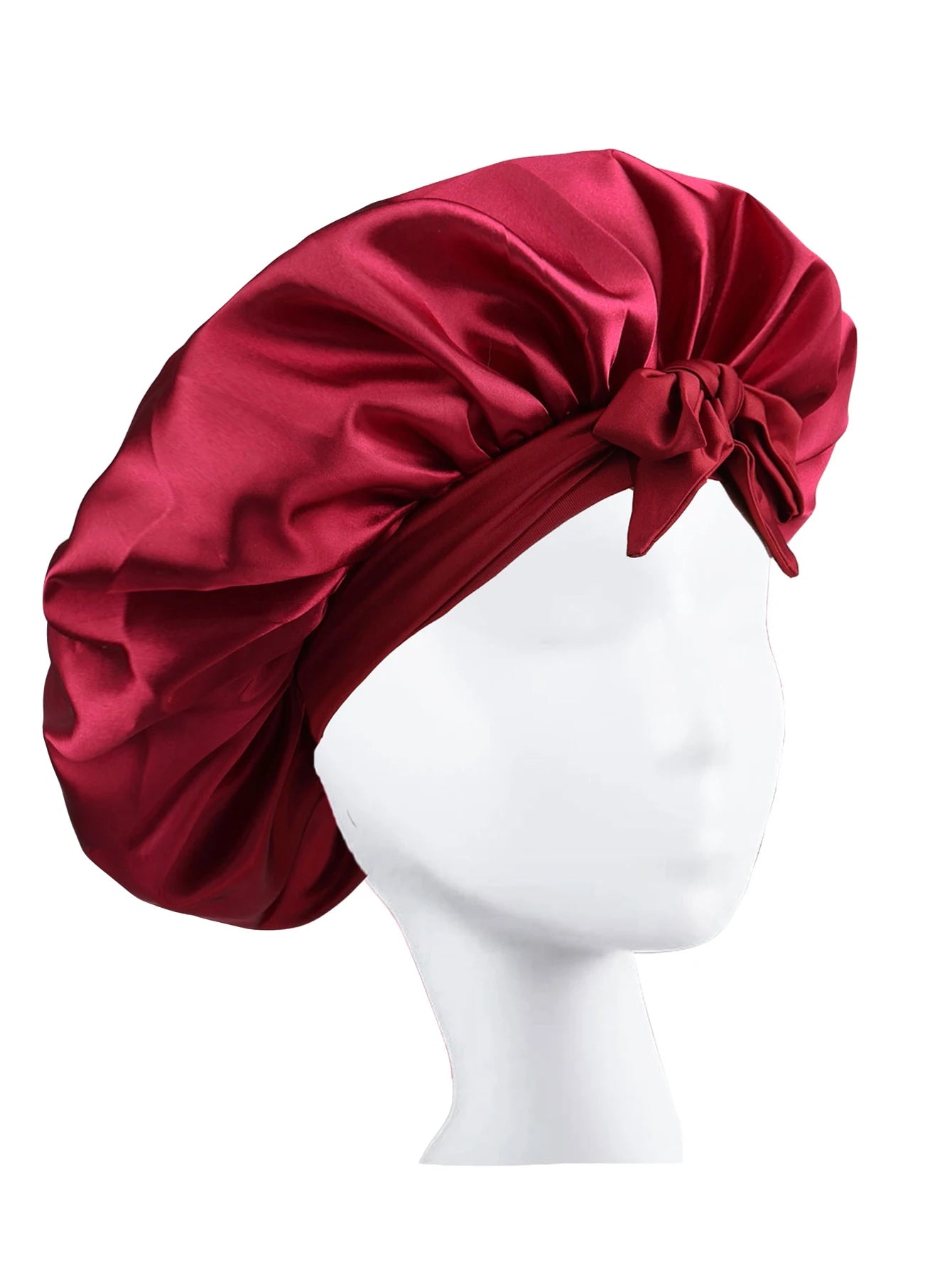 New Silk Bonnet For Sleeping Women Satin Bonnet Hair Bonnet Night Sleep Cap Scarf Wrap For Curly Hair With Tie Band For CurlyHat