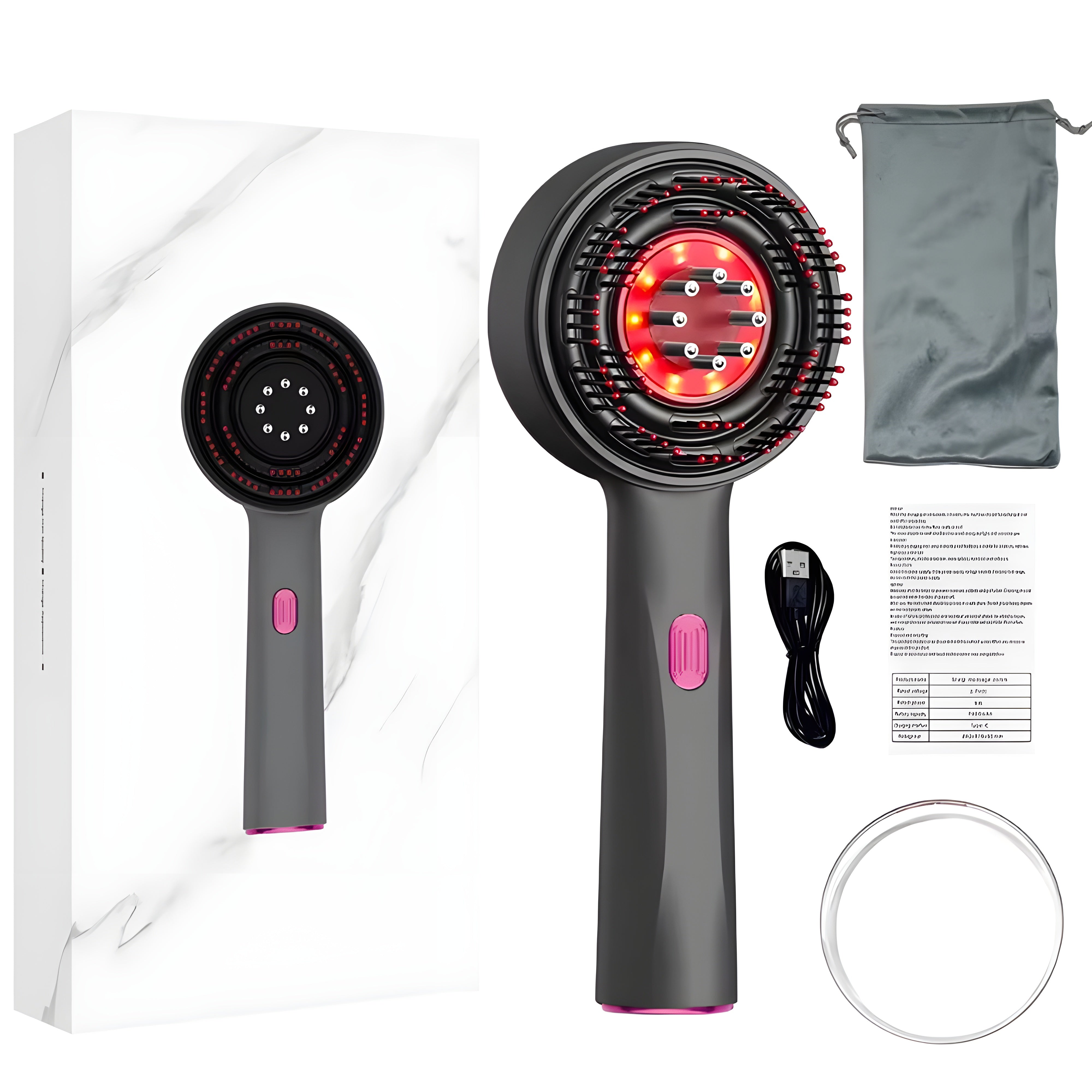 HairGlow Pro™ – 3-in-1 Red Light Scalp Massager