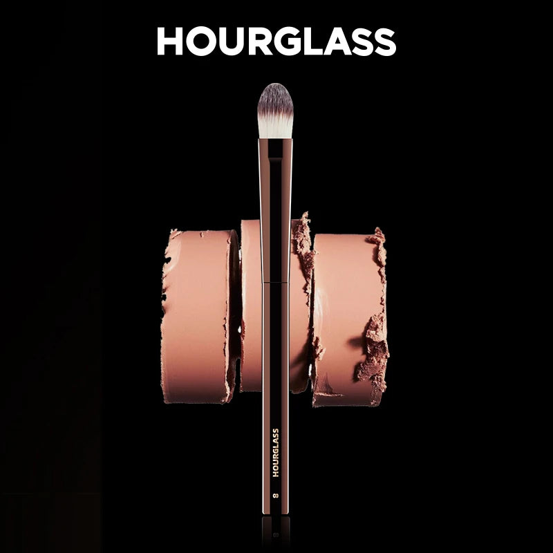 Hourglass Makeup Brush- No.8 Large Concealer Brush Soft Fiber Hair Cover up Flaws Fashion Design Single Face Brush