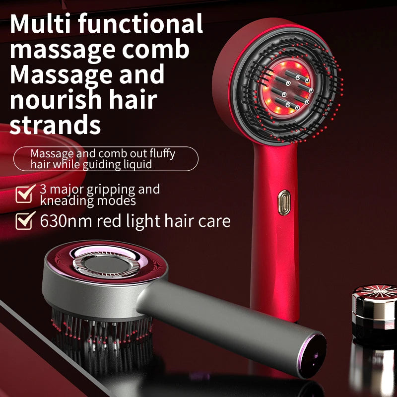 HairGlow Pro™ – 3-in-1 Red Light Scalp Massager