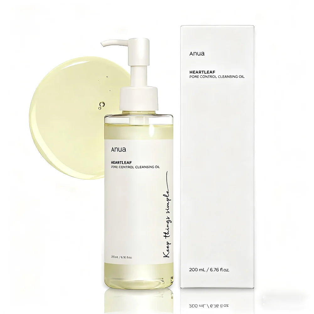 Anua Heartleaf Pore Control Cleansing Oil, Cleansing Oil for Oily Skin, Deep Cleansing Makeup Remover, Korean Skincare