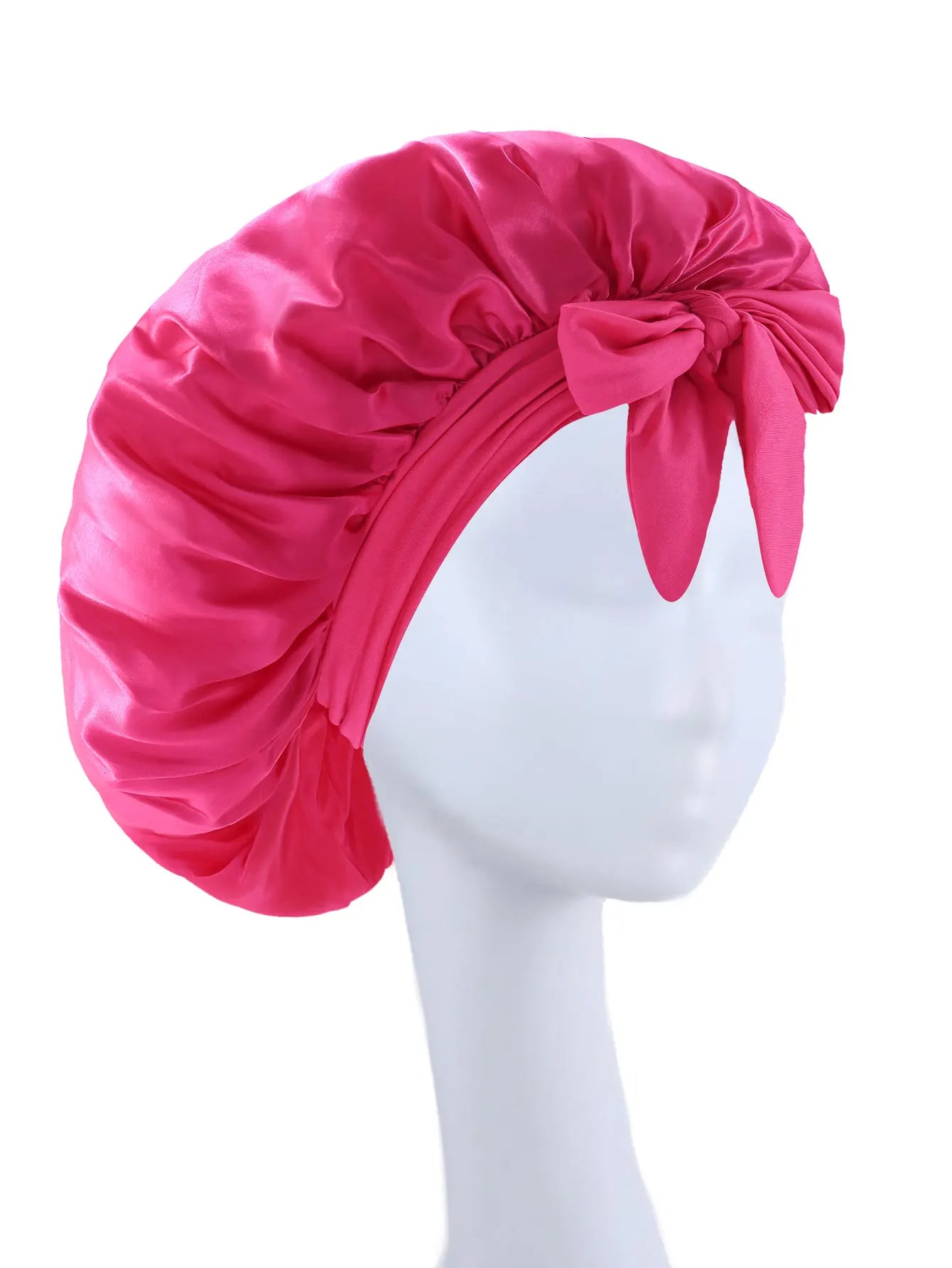 New Silk Bonnet For Sleeping Women Satin Bonnet Hair Bonnet Night Sleep Cap Scarf Wrap For Curly Hair With Tie Band For CurlyHat