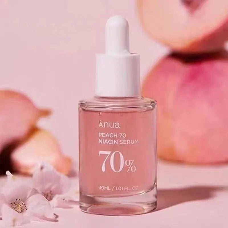 Anua Peach 70 Niacinamide Serum 30ml, Moisturizing Facial Serum, Skin Improvement, Daily Cleansing Beauty, Korean Skincare