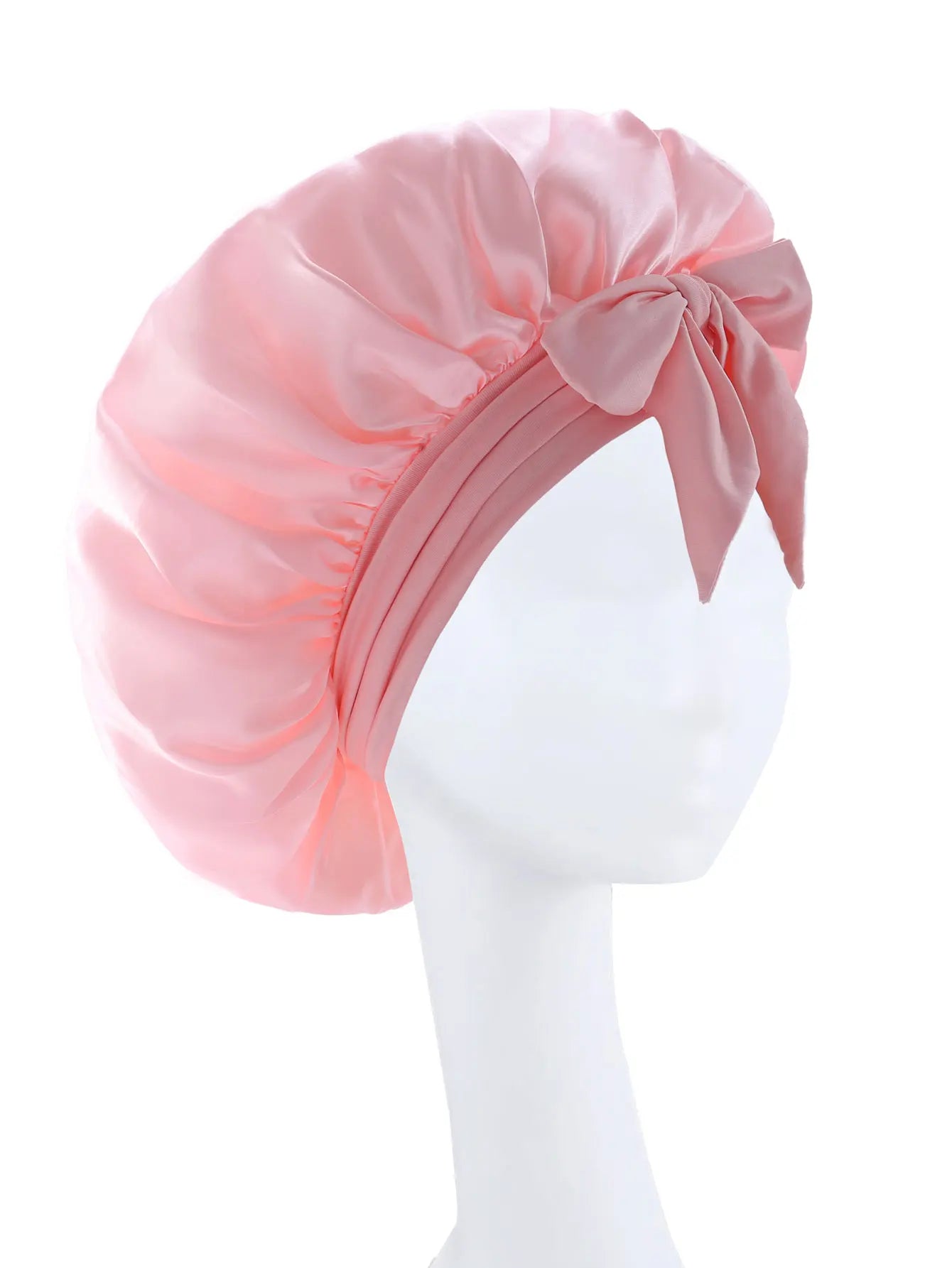 New Silk Bonnet For Sleeping Women Satin Bonnet Hair Bonnet Night Sleep Cap Scarf Wrap For Curly Hair With Tie Band For CurlyHat
