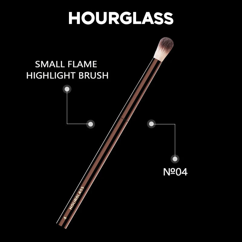 Hourglass Makeup Brush -No.4 Crease Brush Soft Fiber Hair Small Flame Highlight Brush Fashion Design Single Brush