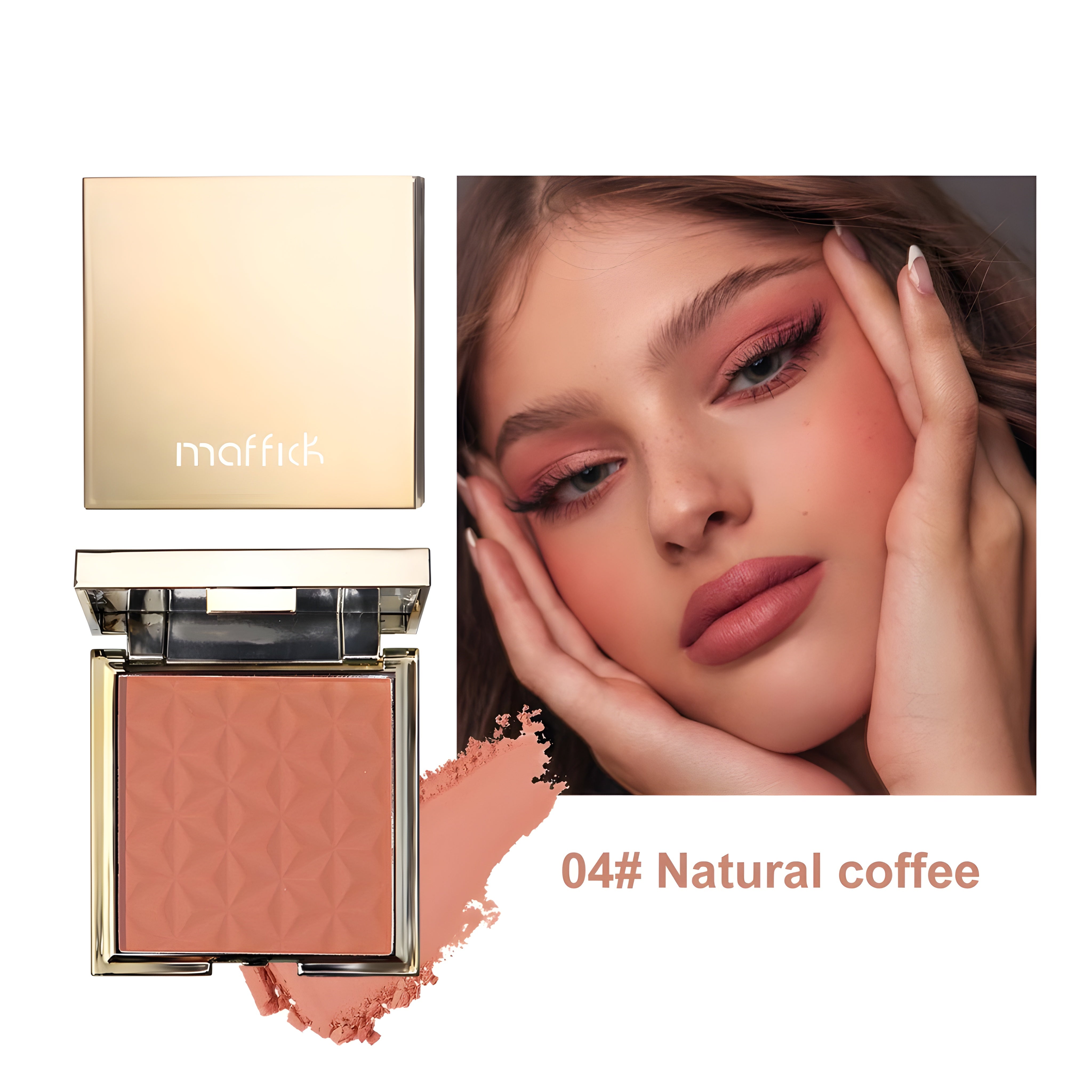 Gold Box Relief Blush – Nude & Pink Long-Lasting Makeup Powder